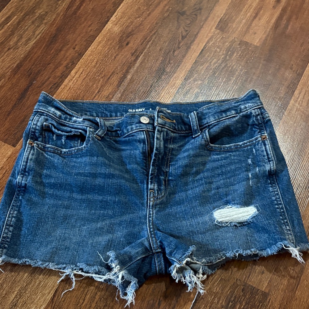 Old Navy Women's Distressed Blue Jean Shorts